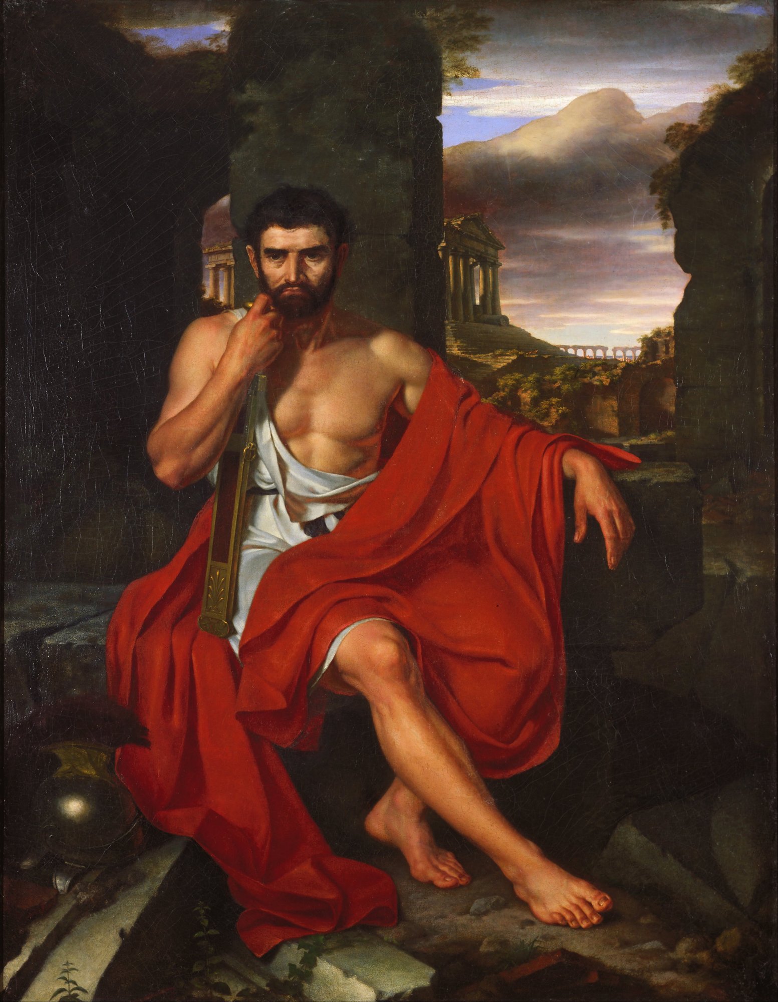 Caius Marius Amid the Ruins of Carthage — an 1807 oil painting by John Vanderlyn, depicting the exiled Roman general in the year before his death, seated among ruined classical columns