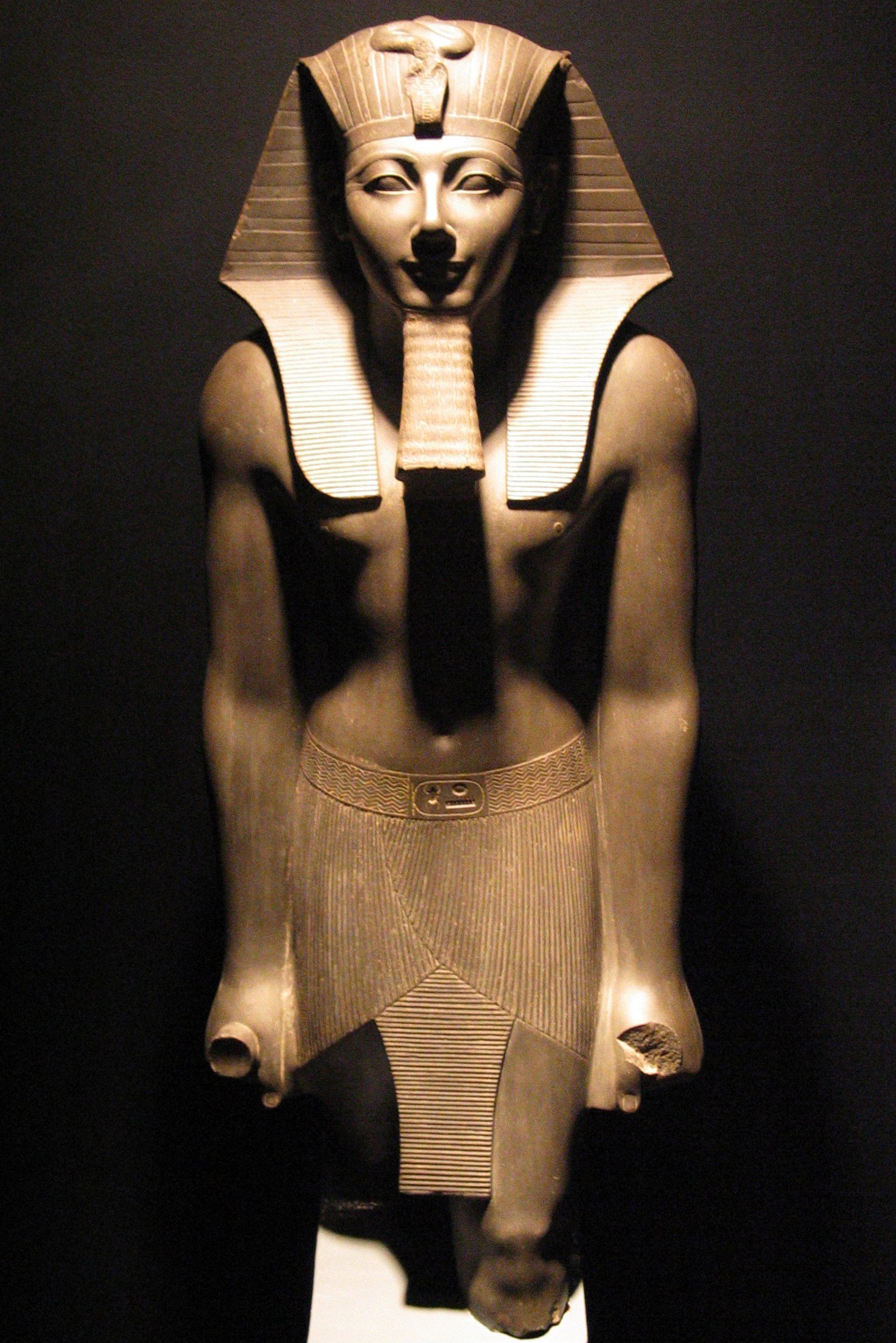 Basalt statue of Pharaoh Thutmose III, Luxor Museum