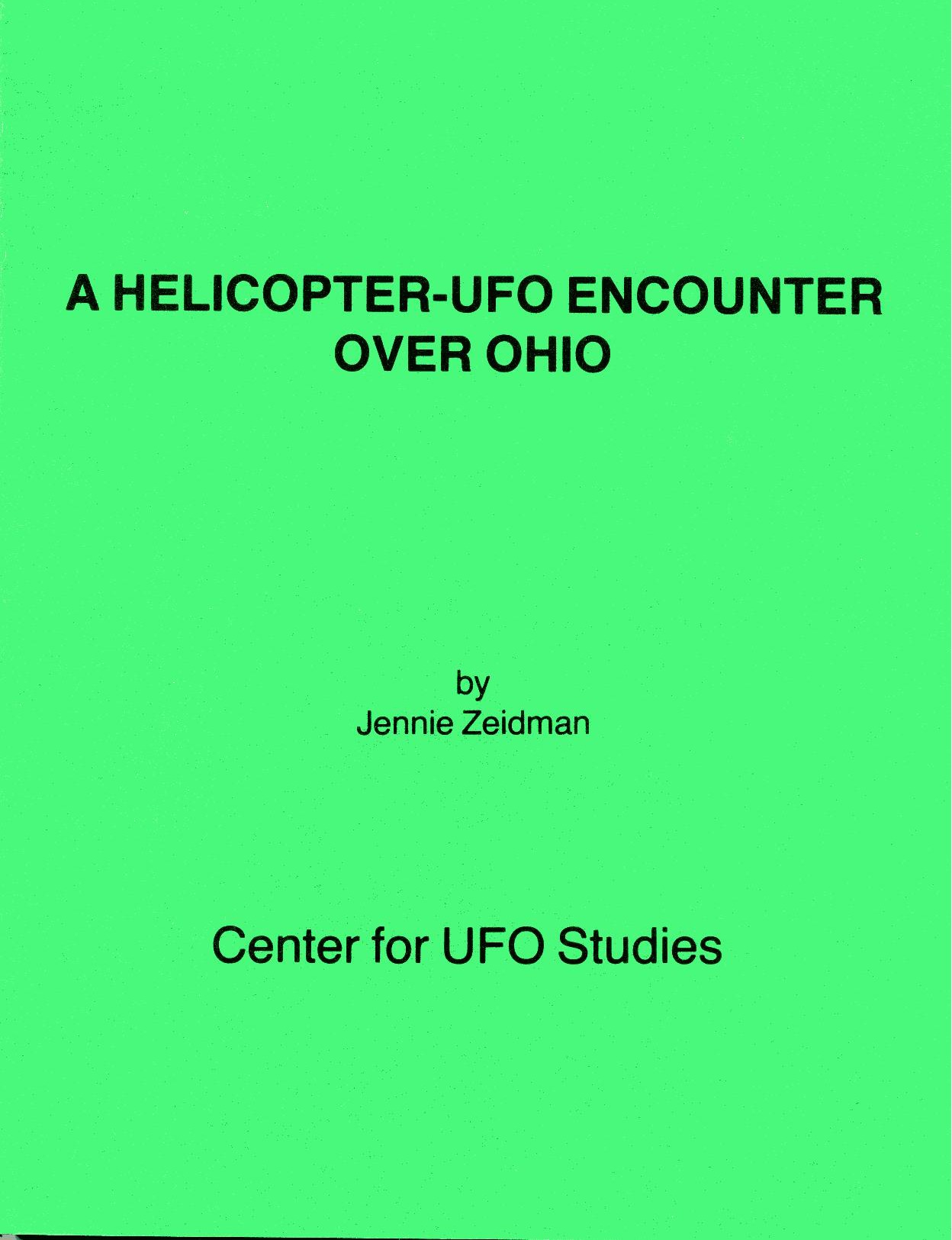 A Helicopter-UFO Encounter Over Ohio cover art