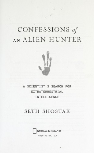Confessions of an Alien Hunter cover art