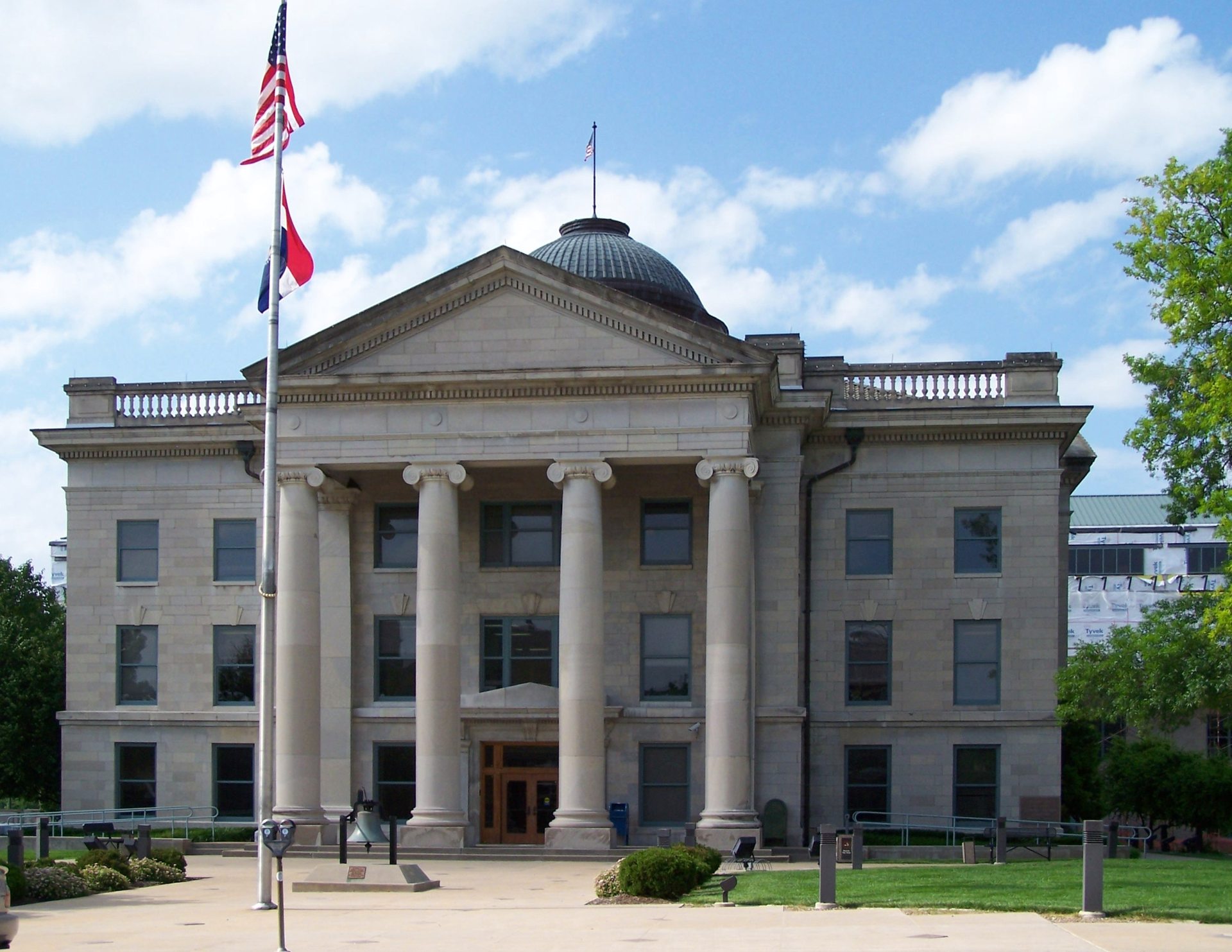 The Boone County Courthouse in downtown Columbia, Missouri, the county seat nearest the Richards property