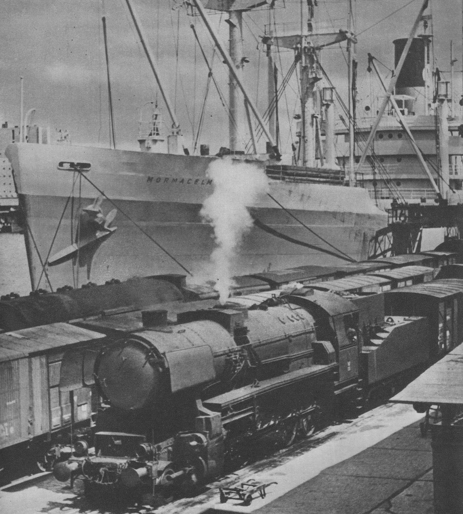 The Port of Gdynia, Poland, photographed in the early 1950s — the same harbor basin where the January 1959 incident occurred, not a photograph of the event itself