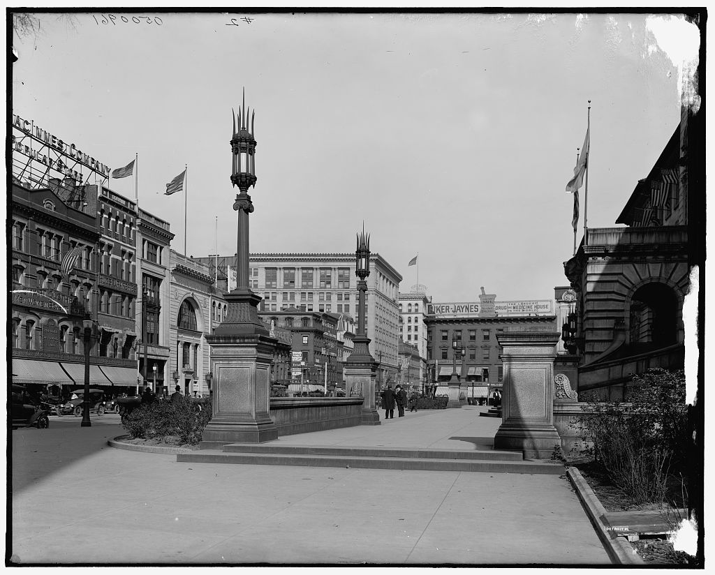 City Hall Plaza, Main Street, Worcester, Massachusetts, photographed circa 1910-1920