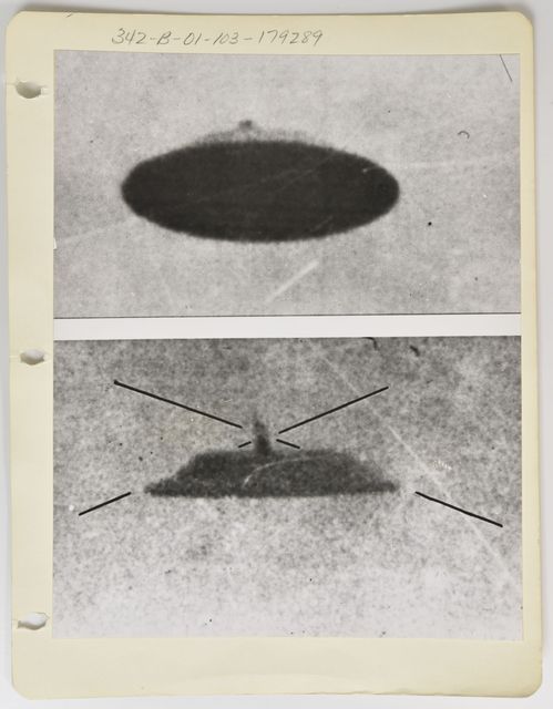 Enlargements of UFO Images, Project Blue Book File, Undated (Project Blue Book–era, 1954–1980)