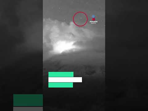 Captan supuestos OVNIS en el Popocatépetl